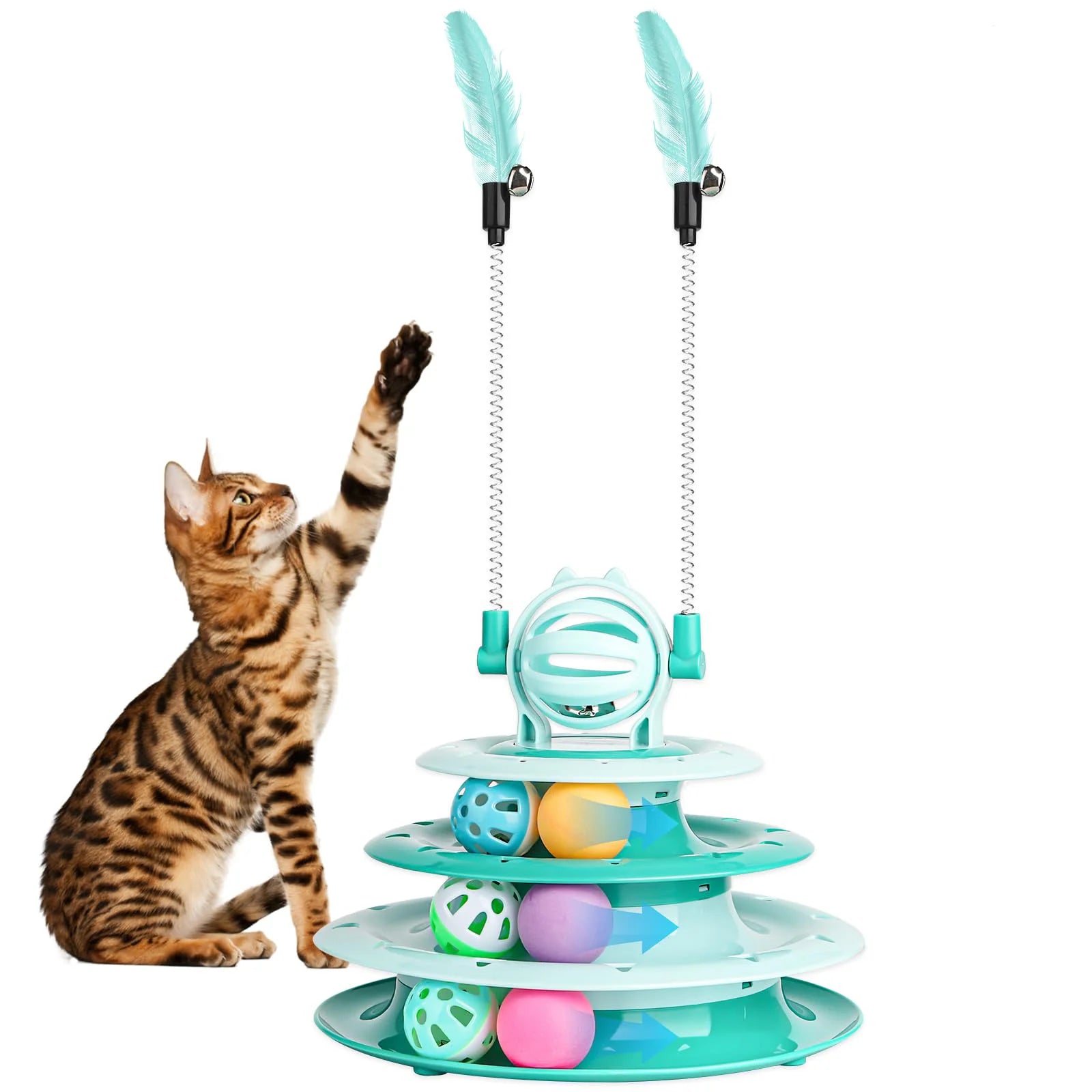 Interactive Spinning Ball Cat Toy - Digwee