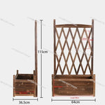 Large Wooden Elevated Garden Bed with Grid - Digwee