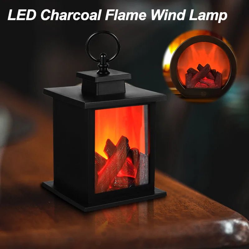 LED Fireplace Flame Lantern Lamp - Digwee