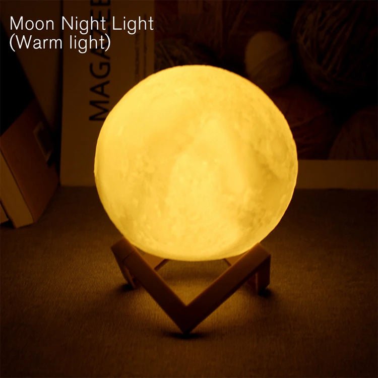 LED Moon Book Light for Bedroom Decor - Digwee
