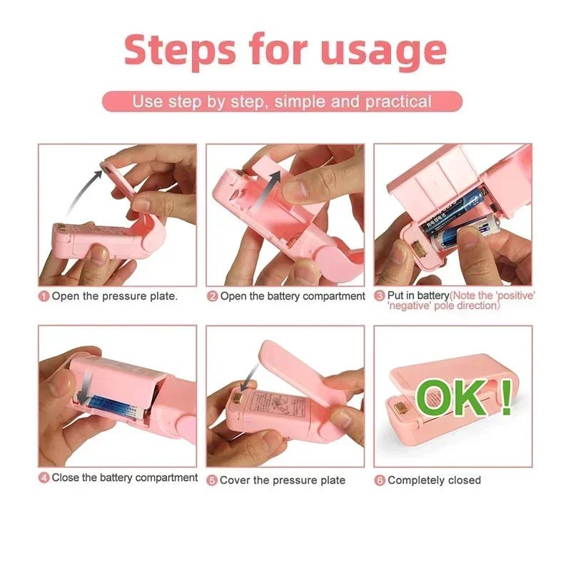 Mini Portable Handheld Snack Bag Sealer - Digwee