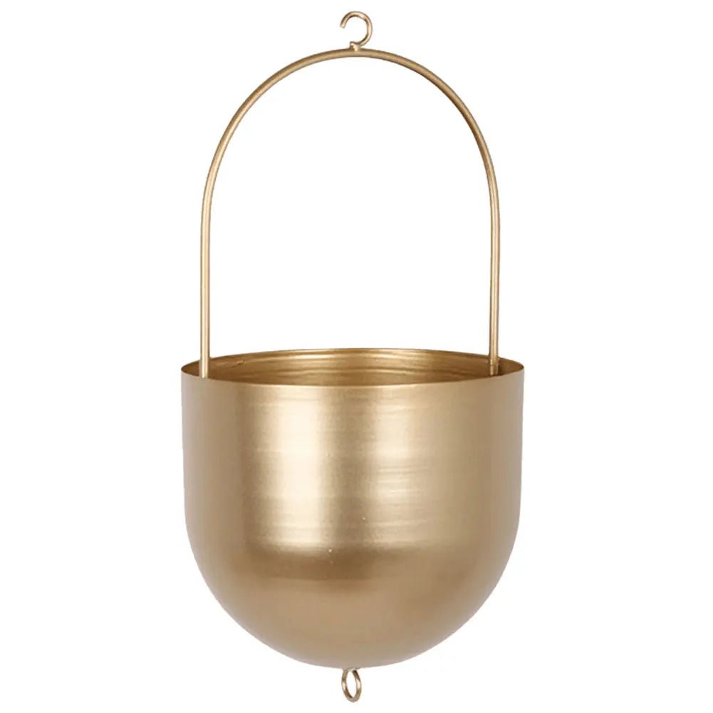 Minimalist Metal Hanging Planter Pot Basket - Digwee