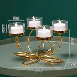 Modern Metal Romantic Candle Holder - Digwee