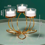 Modern Metal Romantic Candle Holder - Digwee