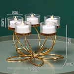 Modern Metal Romantic Candle Holder - Digwee