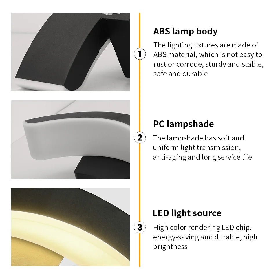 Modern Outdoor Waterproof LED Wall Lamp - Digwee