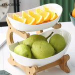 Modern Wooden Multi - Tier Snack Plate - Digwee