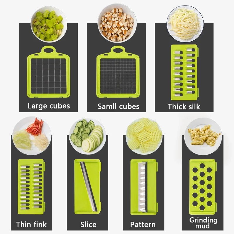 Multi - Functional Vegetable and Fruit Slicer Set - Digwee