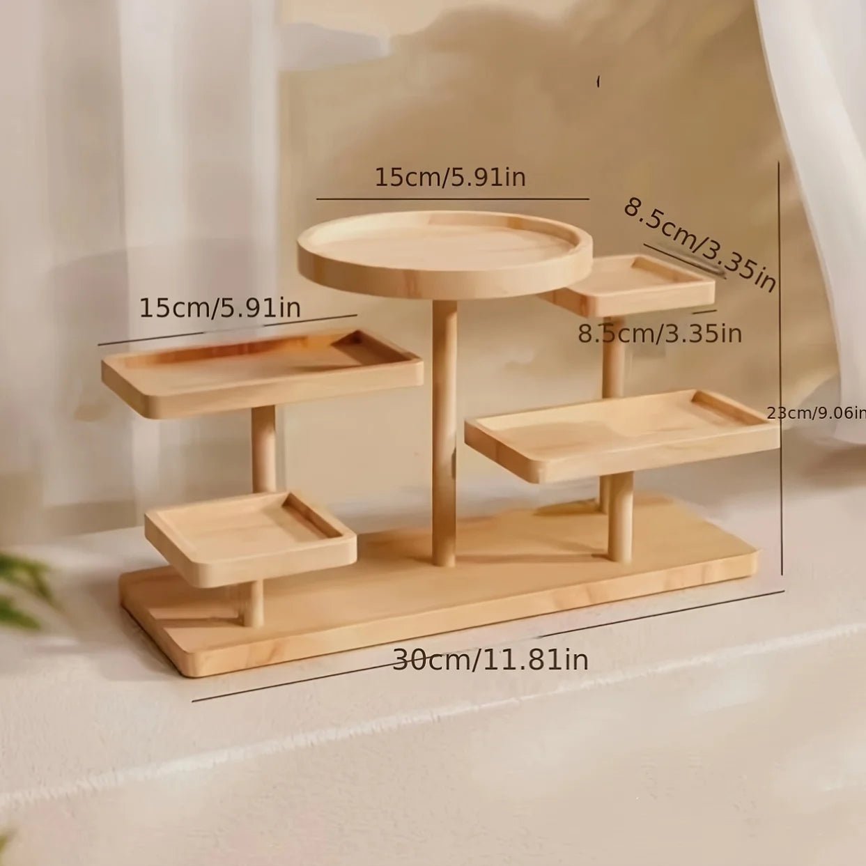 Multi - Layer Wood Display Shelf - Digwee