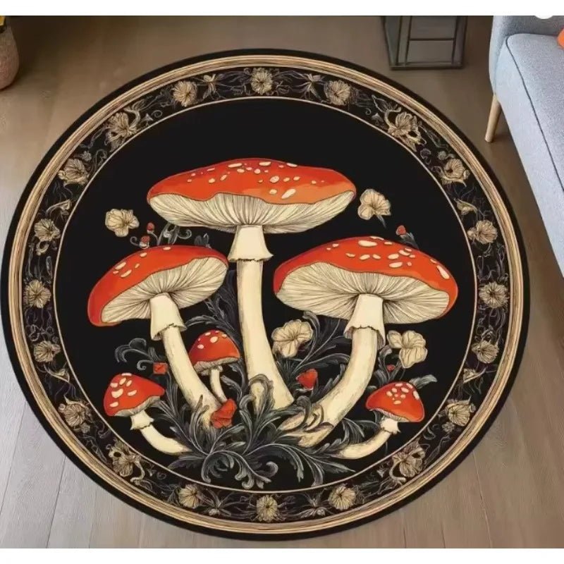 Mushroom Pattern Anti - Slip Rug - Digwee