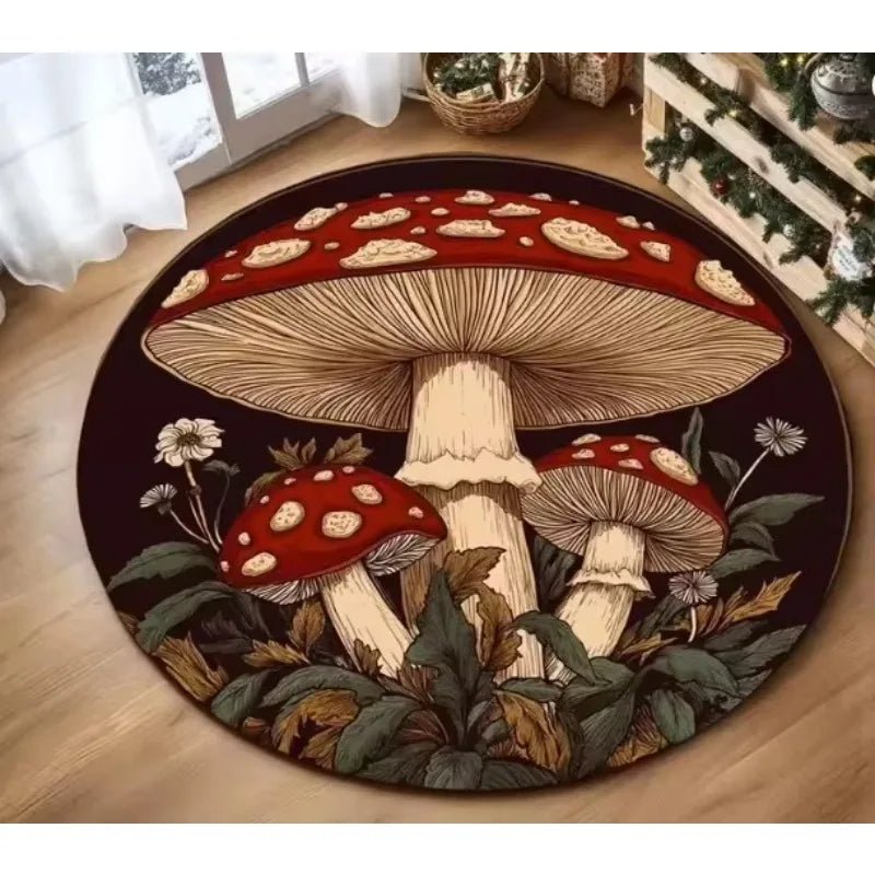 Mushroom Pattern Anti - Slip Rug - Digwee