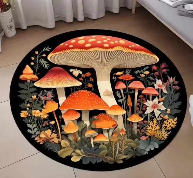 Mushroom Pattern Anti - Slip Rug - Digwee