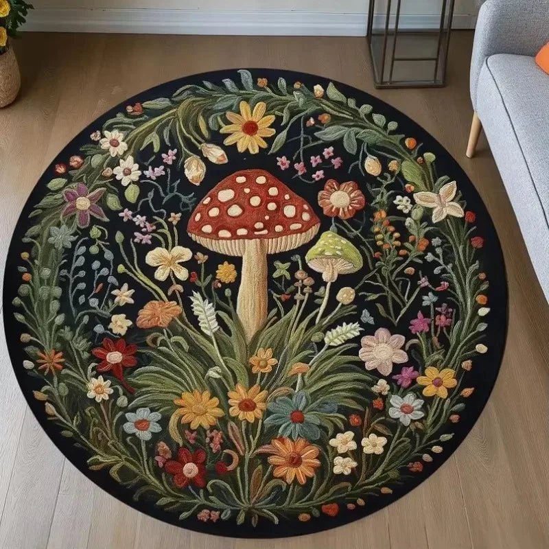 Mushroom Pattern Anti - Slip Rug - Digwee