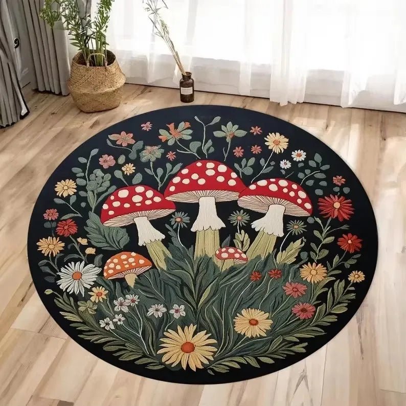 Mushroom Pattern Anti - Slip Rug - Digwee
