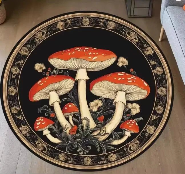 Mushroom Pattern Anti - Slip Rug - Digwee