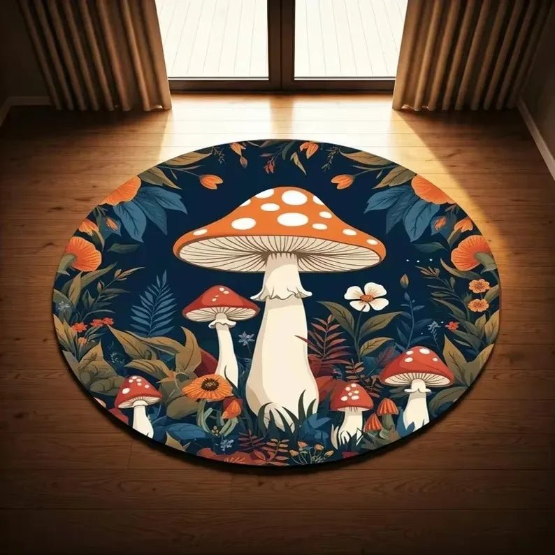 Mushroom Pattern Anti - Slip Rug - Digwee