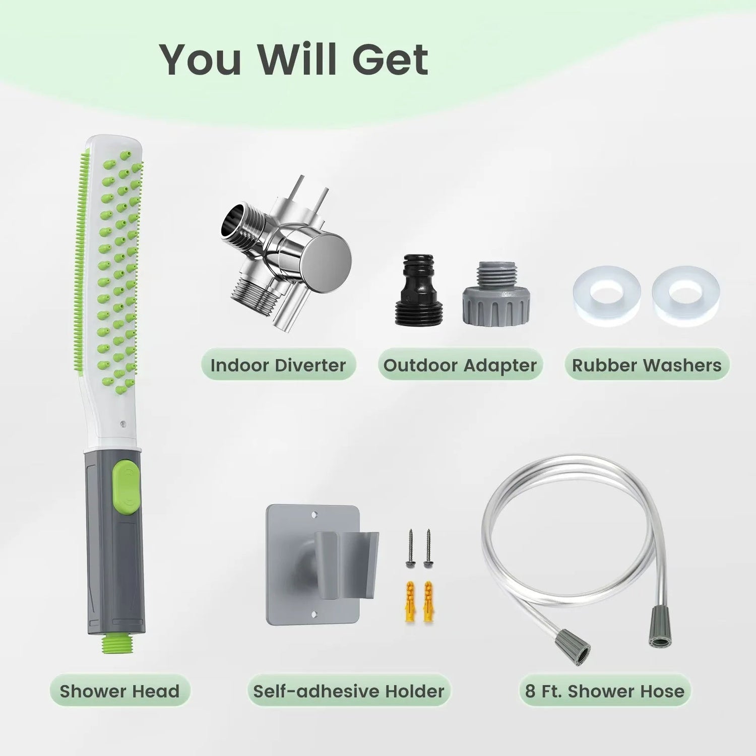 Pet Bathing Brush with Showerhead and Massage - Digwee