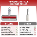 Pet Hair Remover Roller with Self - Cleaning Base - Digwee