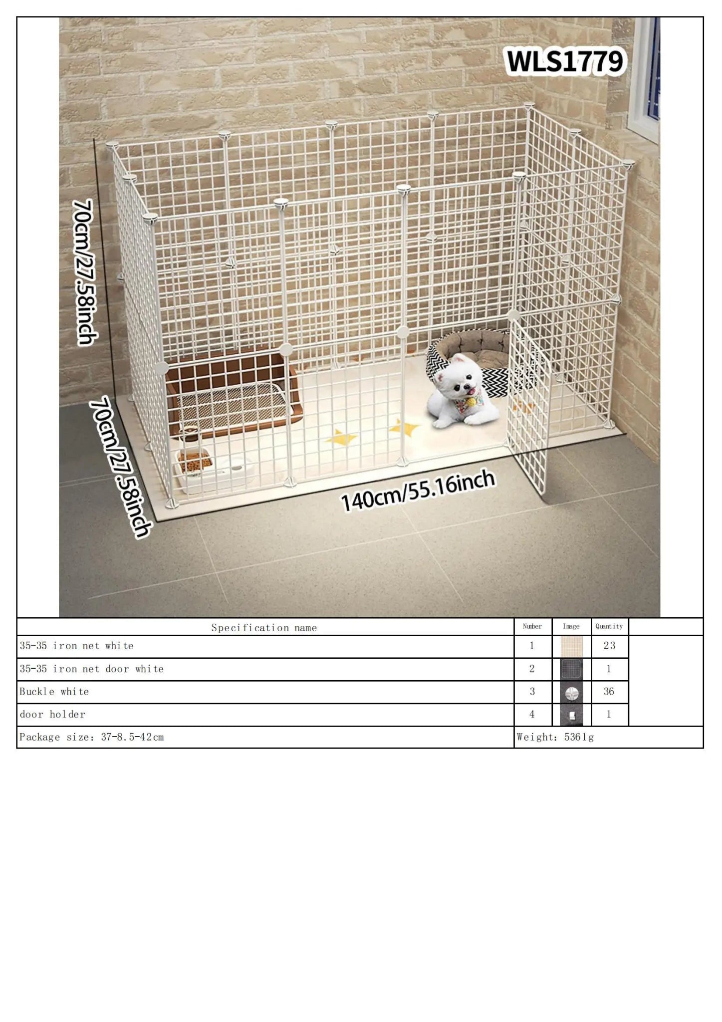 Portable Indoor/Outdoor Pet Fence Panel Set - Digwee