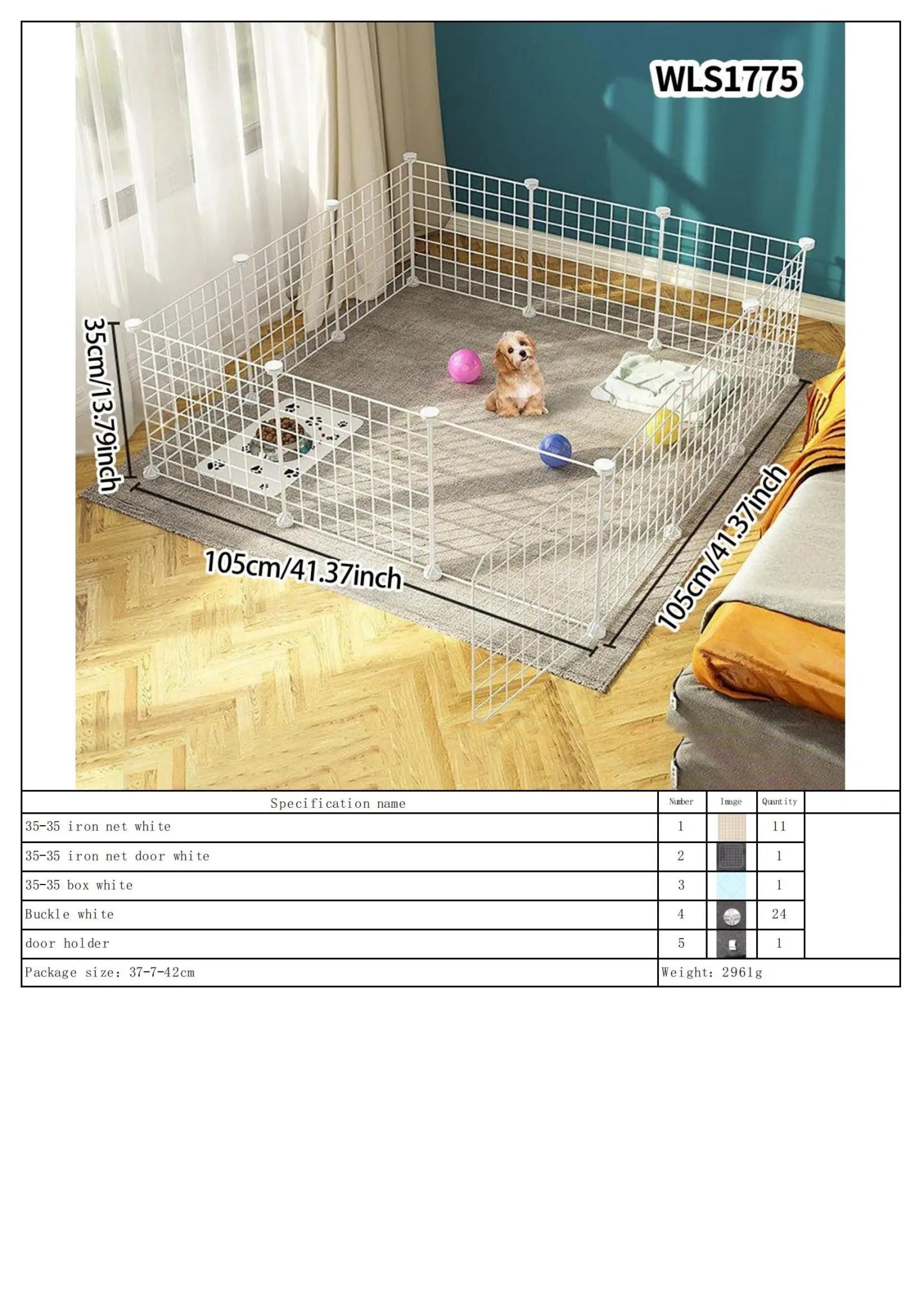 Portable Indoor/Outdoor Pet Fence Panel Set - Digwee