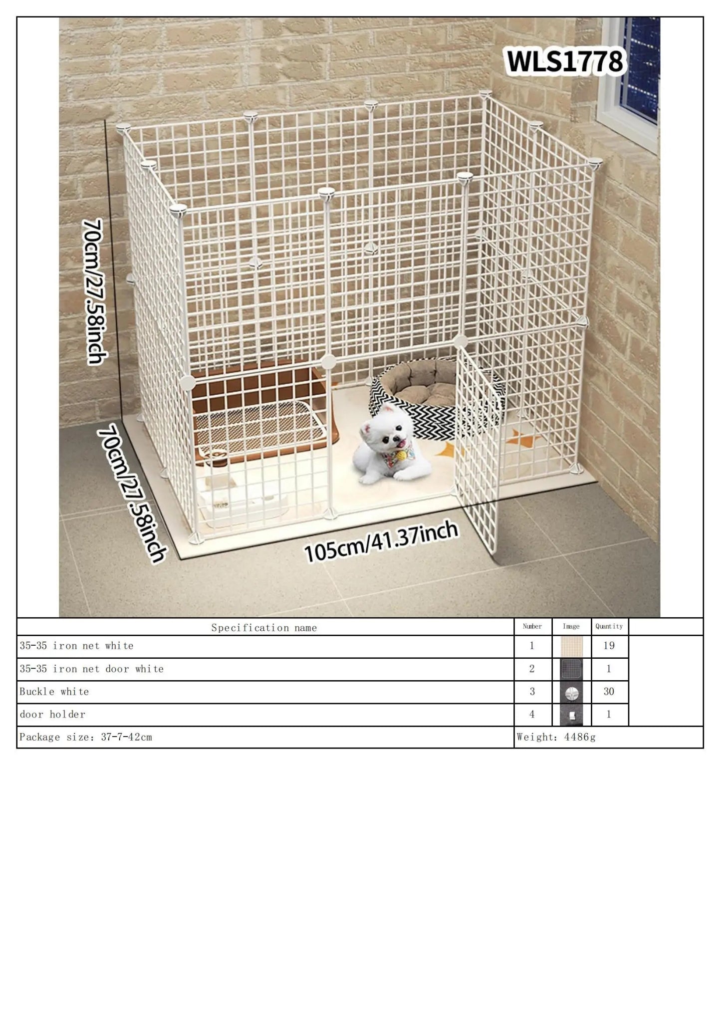 Portable Indoor/Outdoor Pet Fence Panel Set - Digwee