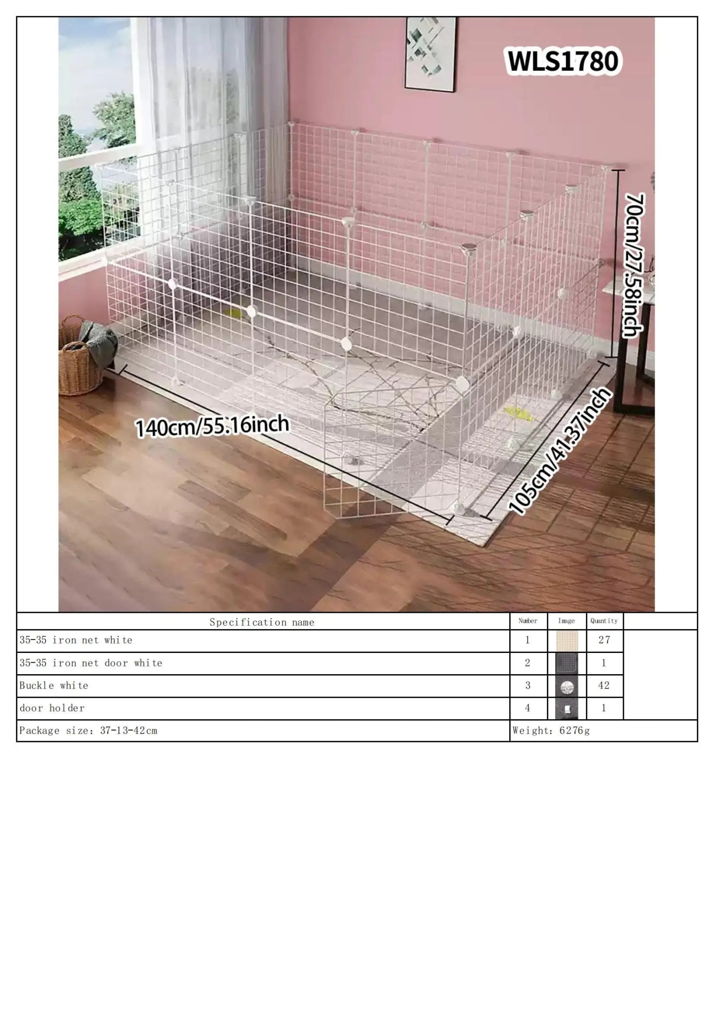 Portable Indoor/Outdoor Pet Fence Panel Set - Digwee