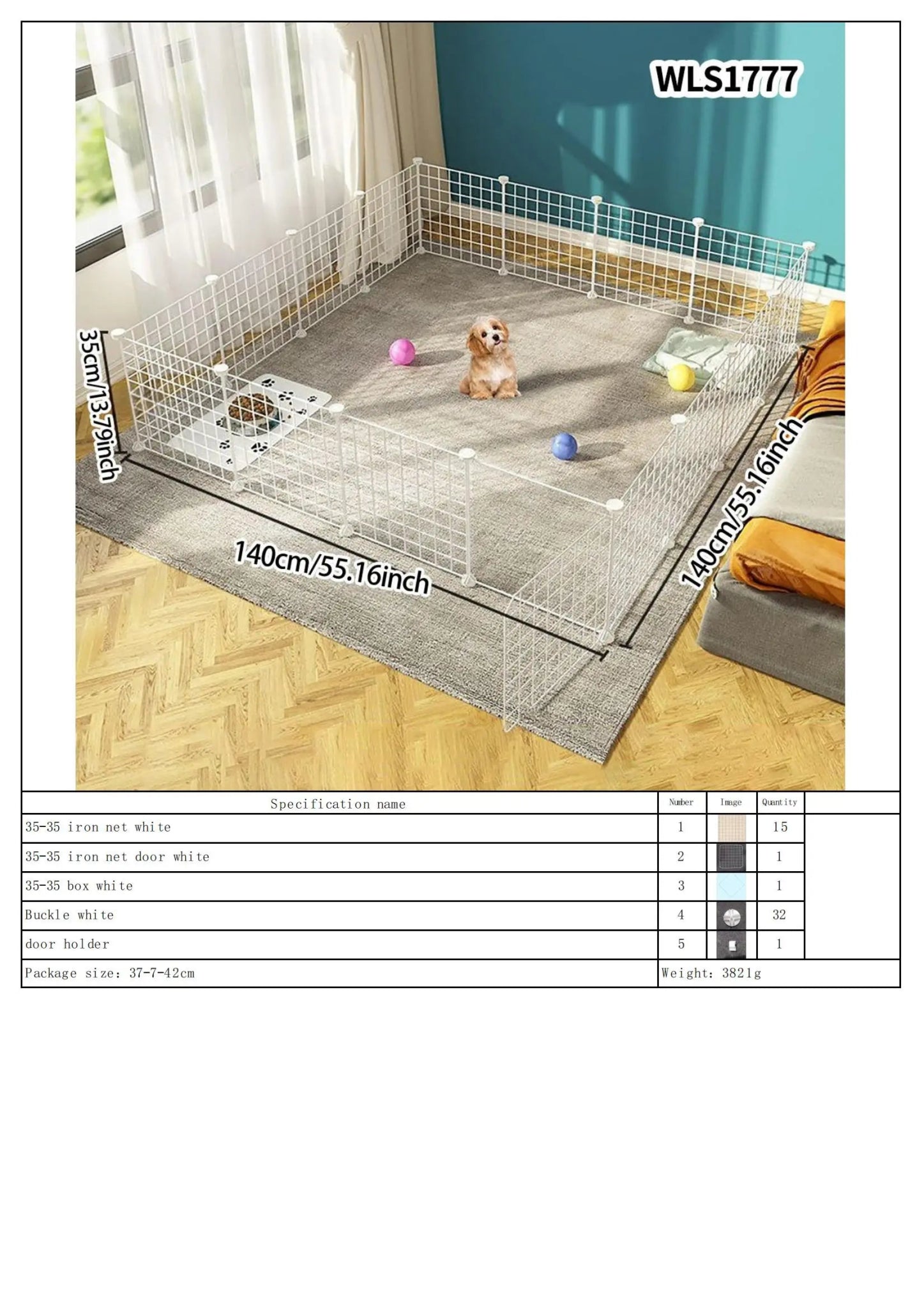 Portable Indoor/Outdoor Pet Fence Panel Set - Digwee