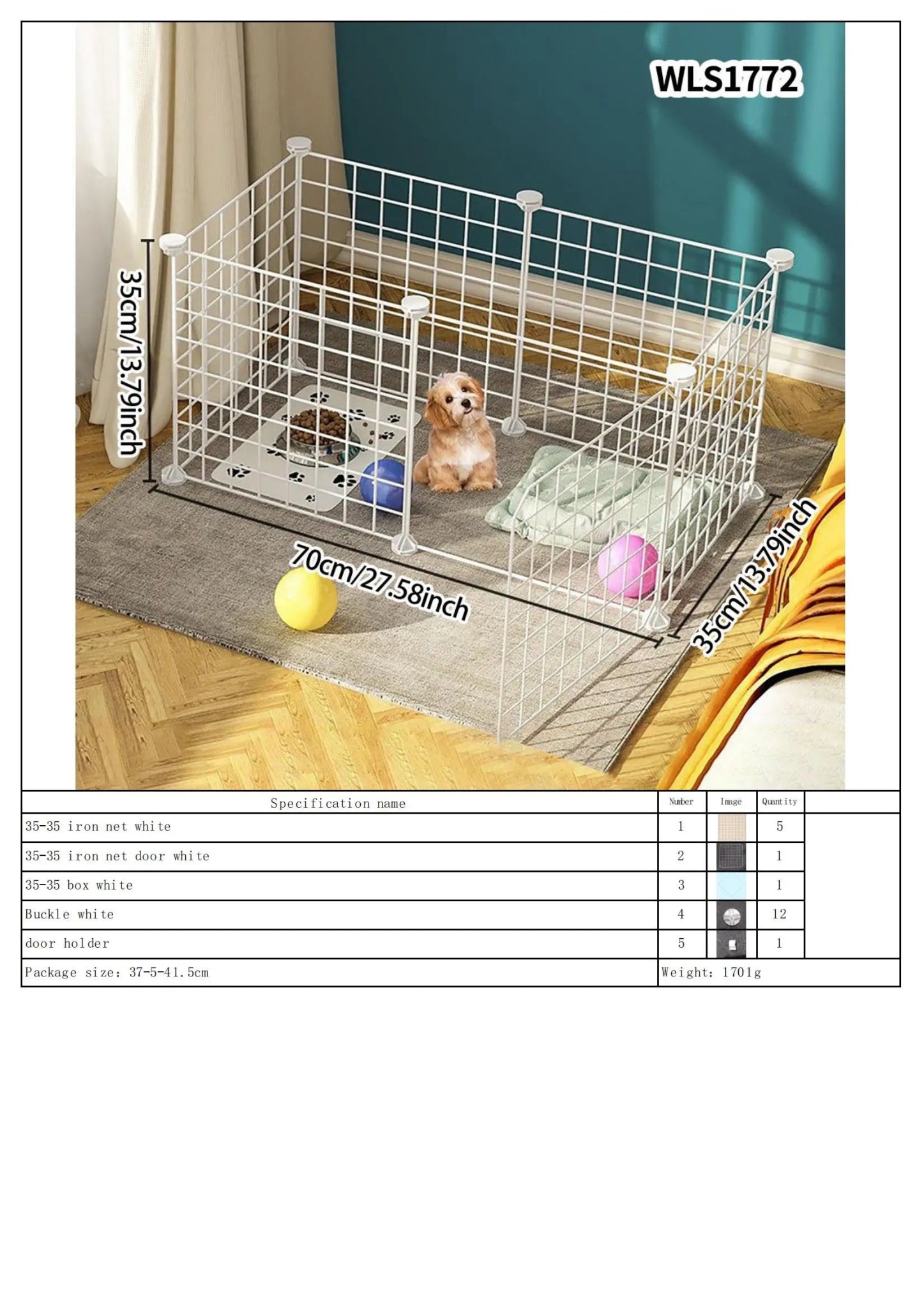 Portable Indoor/Outdoor Pet Fence Panel Set - Digwee