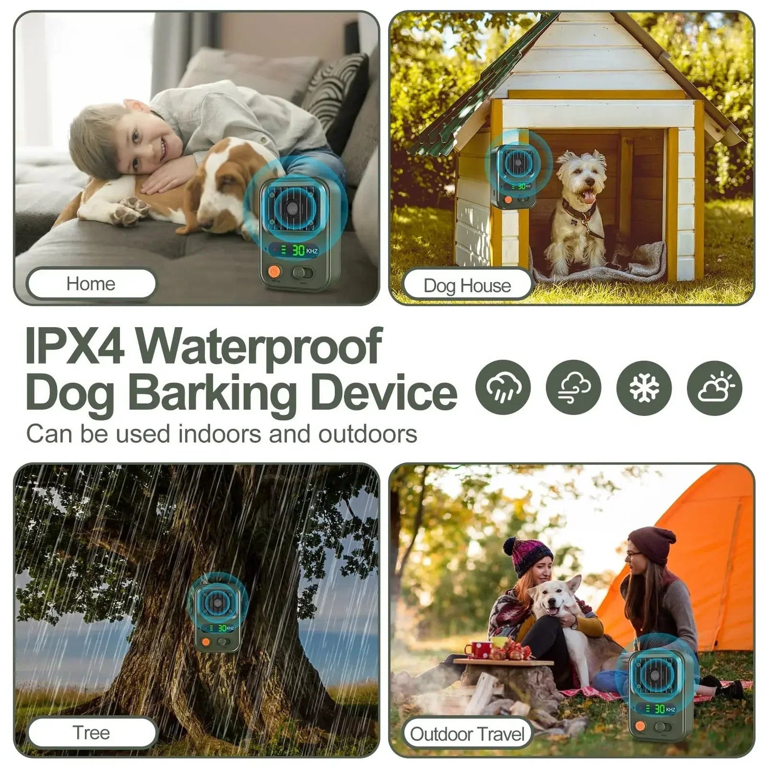 Rechargeable Anti - Barking Sonic Dog Deterrent Device - Digwee