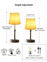 Rechargeable Cordless Touch Bedside Night Lamp - Digwee