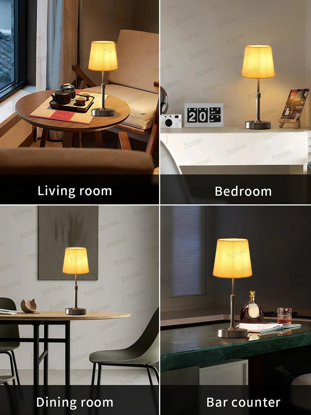 Rechargeable Cordless Touch Bedside Night Lamp - Digwee