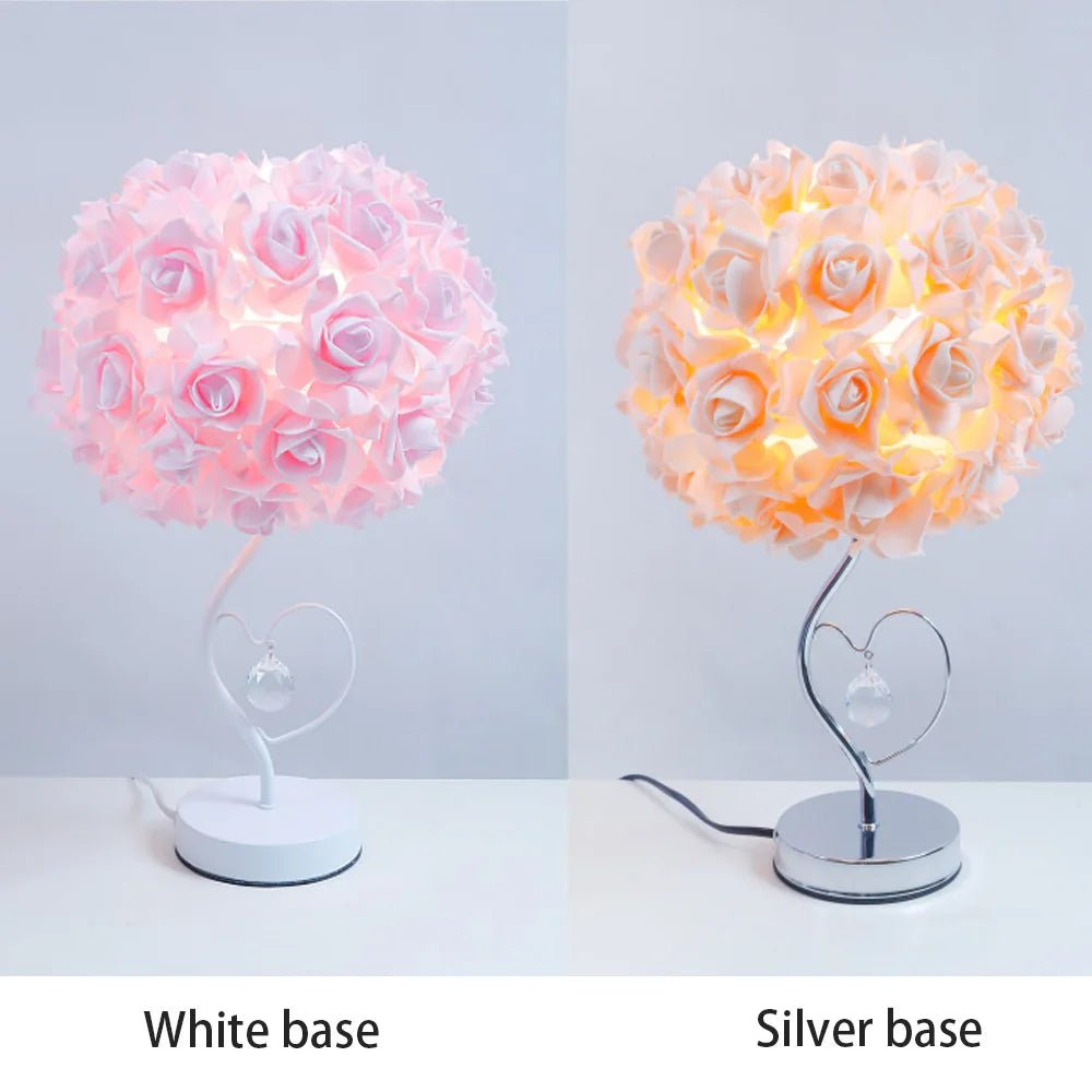 Romantic Rose Crystal Table Lamp - Digwee