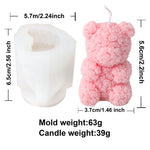 Rose Bear Silicone Candle Mold - Digwee