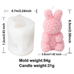 Rose Bear Silicone Candle Mold - Digwee