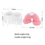 Rose Bear Silicone Candle Mold - Digwee