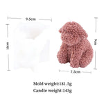 Rose Bear Silicone Candle Mold - Digwee