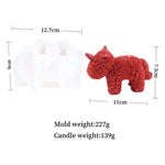 Rose Bear Silicone Candle Mold - Digwee