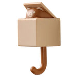 Self - Adhesive Cartoon Cat Wall Hook Rack - Digwee