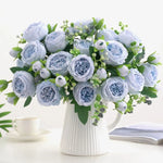 Silk Peony Artificial Flower Bouquet - Digwee