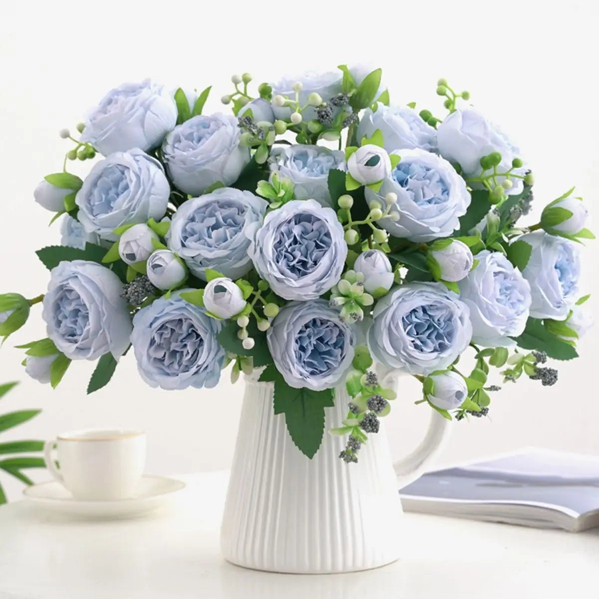 Silk Peony Artificial Flower Bouquet - Digwee