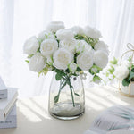 Silk Peony Artificial Flower Bouquet - Digwee