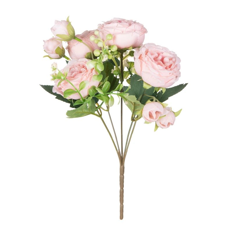 Silk Peony Artificial Flower Bouquet - Digwee