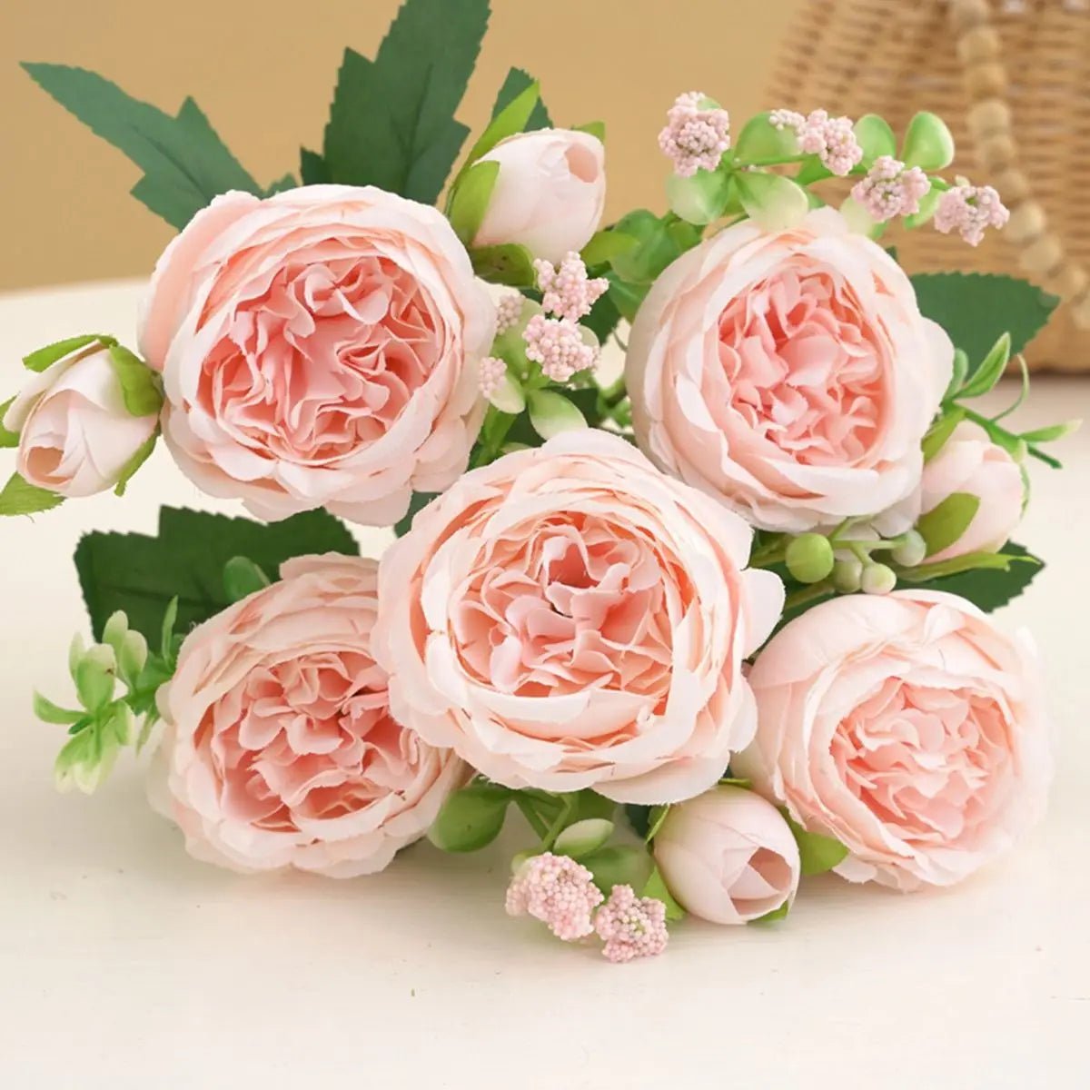 Silk Peony Artificial Flower Bouquet - Digwee
