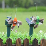 Solar Dancing Butterfly and Hummingbird Garden Decor - Digwee