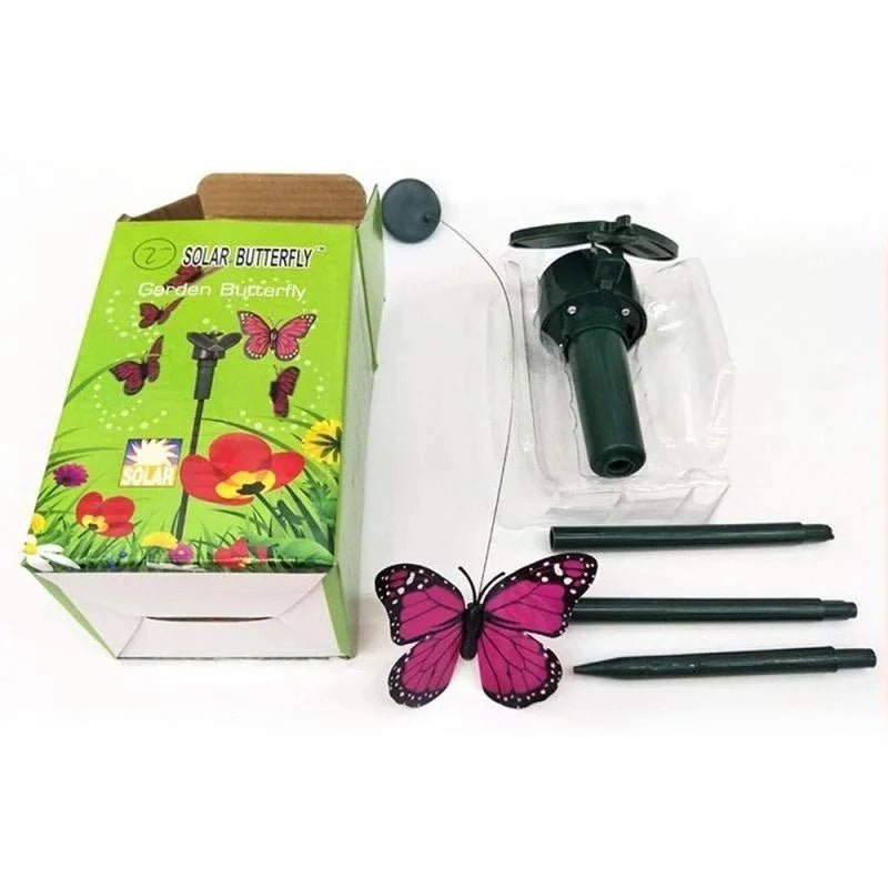 Solar Dancing Butterfly and Hummingbird Garden Decor - Digwee