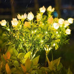 Solar Gardenia Flower Lamp for Outdoor Decor - Digwee