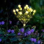 Solar Gardenia Flower Lamp for Outdoor Decor - Digwee