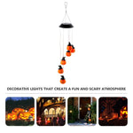 Solar Halloween Pumpkin Wind Chime Light - Digwee