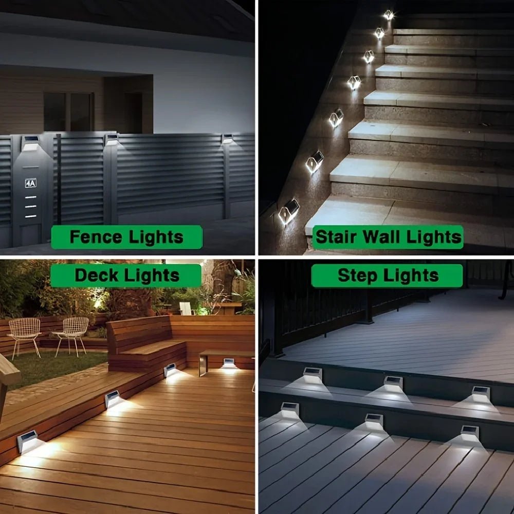 Solar LED Fence and Step Lights - Digwee