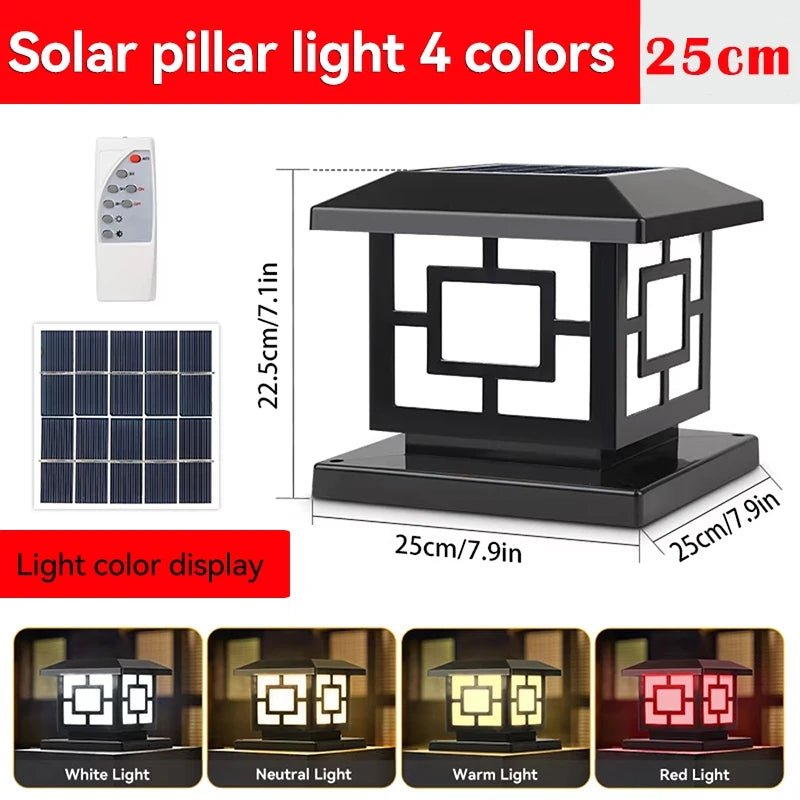 Solar LED Fence Lights with Remote Control - Digwee